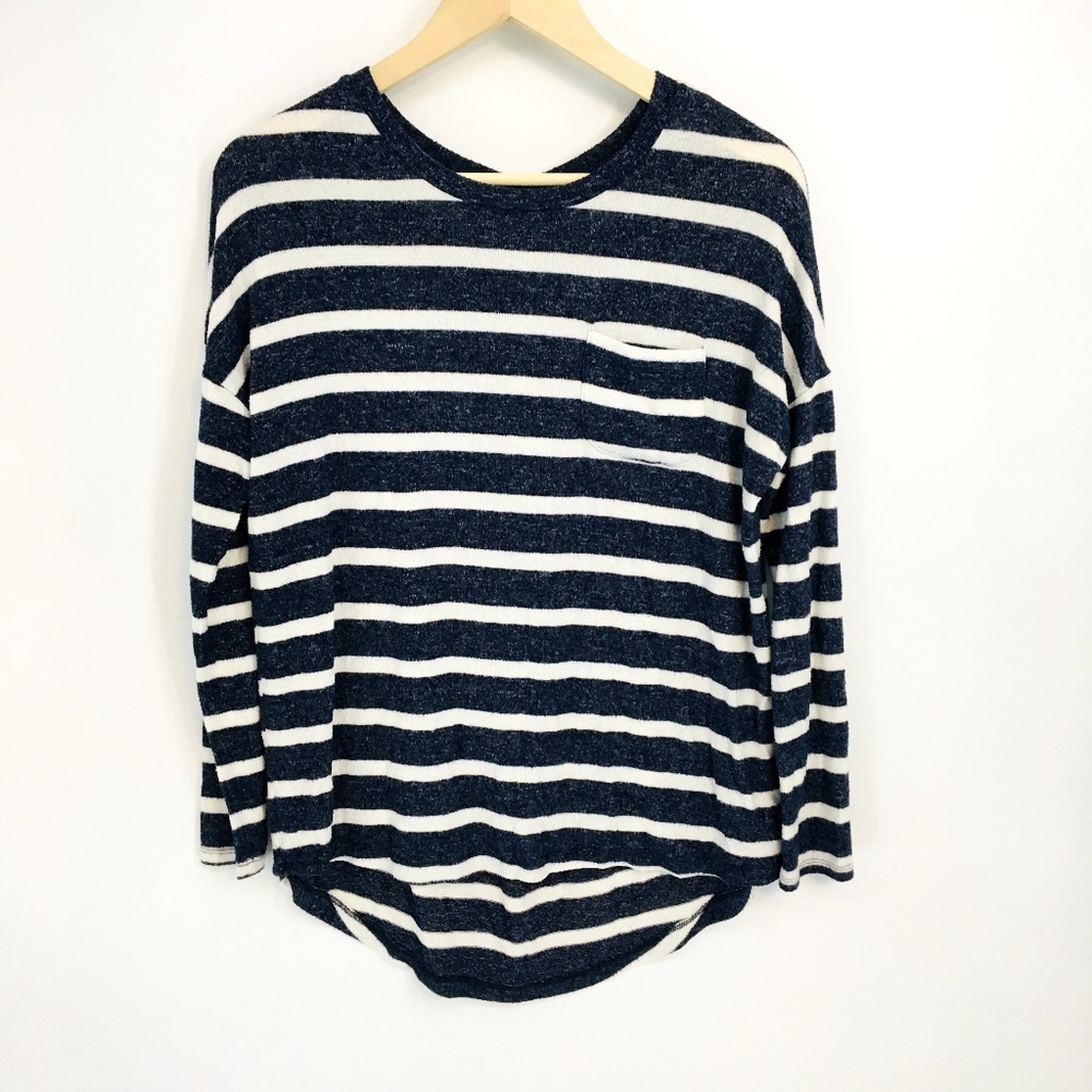 Merona Stripes Long Sleeve Top
